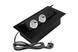 Блок розеток GTV 2 розетки SCHUKO USB А+С без кабелю Чорний NEW AE-PBU02GS-20N фото 1