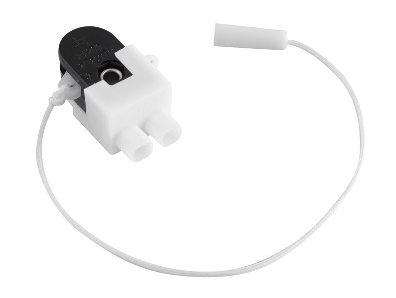Вимикач з мотузкою,220-240V max 750W, max 3А, чорно-білий AE-WLSZN1-10 фото