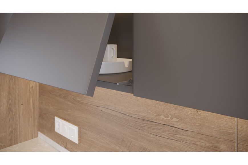 Відбійник GTV SALTO NOVA накладний короткий магніт, антрацит AM-SVN-KR-MG-60 фото