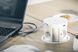 Блок розеток GTV COMFORT PLUS 120мм 4 розетки SCHUKO 2xUSB 2,4A 2xRJ45 WC 5W провід 1,5м Чорний AE-BPW4S120P-20 фото 4