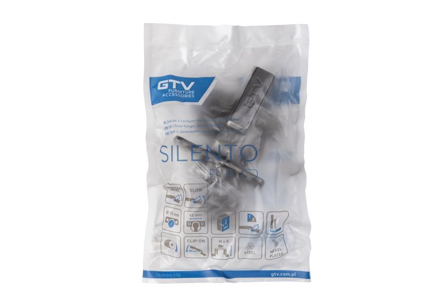 Завіс накладний GTV SILENTO PRO з доводчиком чорний ZM-HCSL09-3DBEO-20 фото