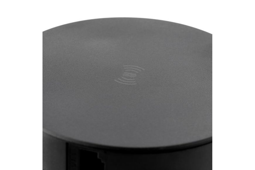 Блок розеток GTV COMFORT PLUS 120мм 4 розетки SCHUKO 2xUSB 2,4A 2xRJ45 WC 5W провід 1,5м Чорний AE-BPW4S120P-20 фото
