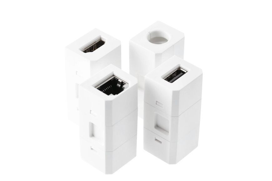 Блок розеток GTV CHARGER PLUS 1 розетка SCHUKO USB A+C WC (змінні USB, RJ45 HDMI) провід 1,5м Білий AE-BPW1SACP-10 фото