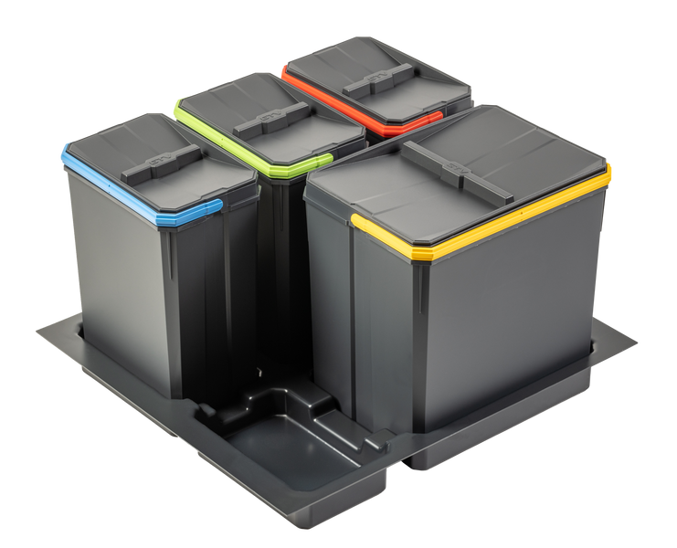Сегрегатор AxiSpace 600 1х15л + 3х7л (глибина 500мм) PB-AS-600-1X15L-3X7L фото