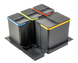 Сегрегатор AxiSpace 600 1х15л + 3х7л (глибина 500мм) PB-AS-600-1X15L-3X7L фото 2