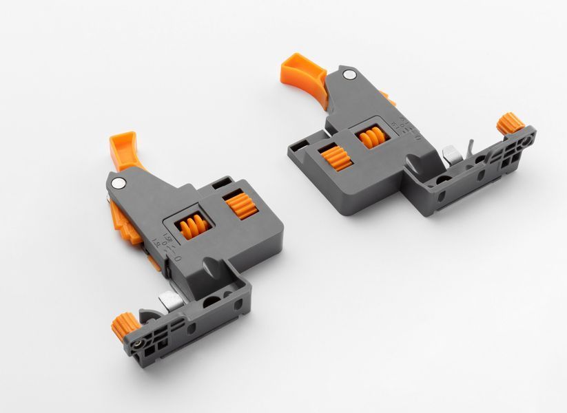 Напрямні MODERN SLIDE PRO Soft Move нижнього кріплення повного висуву L-450 18 мм PB-2IN1-3D0SHX18-500-PRO фото