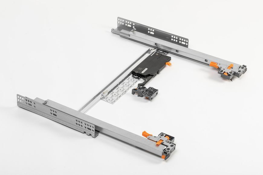 Напрямні MODERN SLIDE PRO Soft Move нижнього кріплення повного висуву L-450 18 мм PB-2IN1-3D0SHX18-500-PRO фото