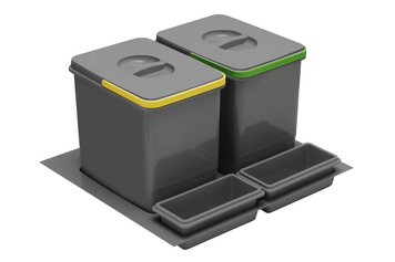 Сегрегатор GTV MULTINO 600 мм 2х15л + 2 ємності Графіт PB-91104100B5-A фото