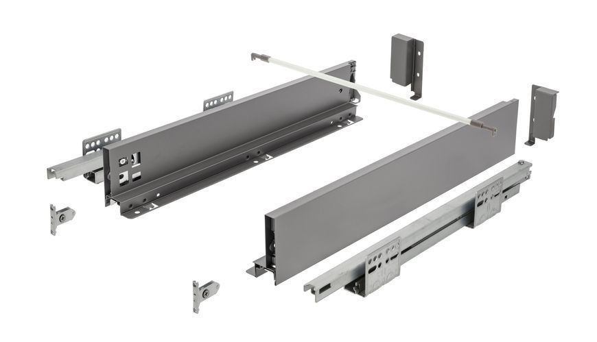 Висувна система AXIS PRO Push to open l-550 мм середній H120 Білий PB-AXISPRO-P2O-KPL600D2 фото