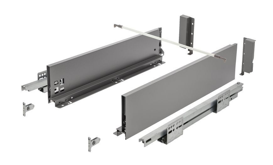 Висувна система AXIS PRO Push to open l-550 мм середній H120 Білий PB-AXISPRO-P2O-KPL600D2 фото