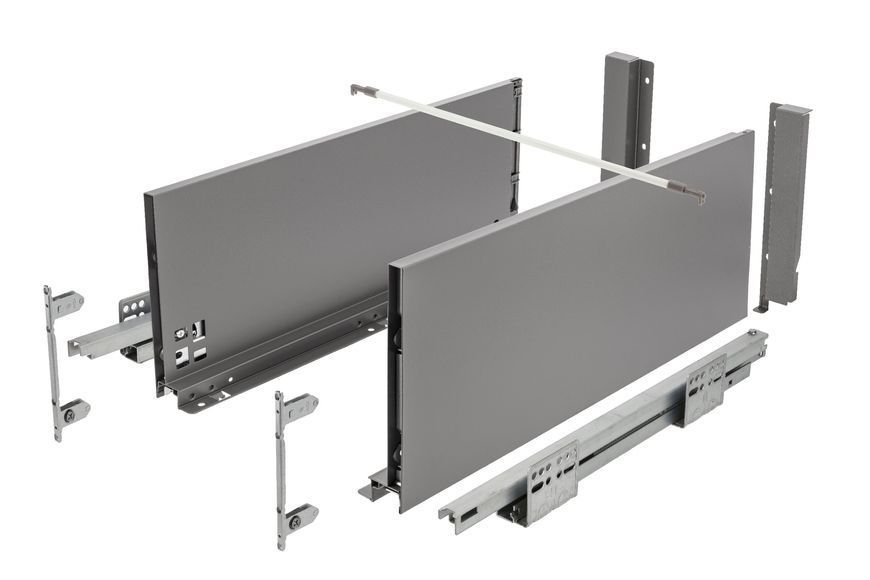 Висувна система AXIS PRO Push to open l-550 мм середній H120 Білий PB-AXISPRO-P2O-KPL600D2 фото