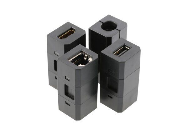Блок розеток GTV CHARGER PLUS 1 розетка SCHUKO USB A+C WC (змінні USB, RJ45 HDMI) провід 1,5м Чорний AE-BPW1SACP-20 фото
