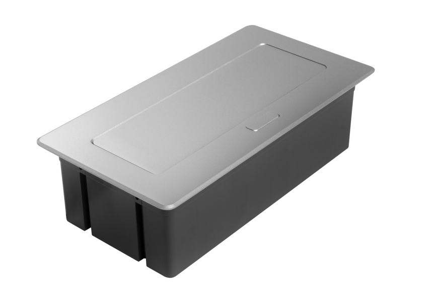 Блок розеток GTV MULTISOFT 2 розетки SCHUKO USB А+С + RJ45 провід 1,5м з вилкою Алюміній AE-PBSUR2GS-53 фото