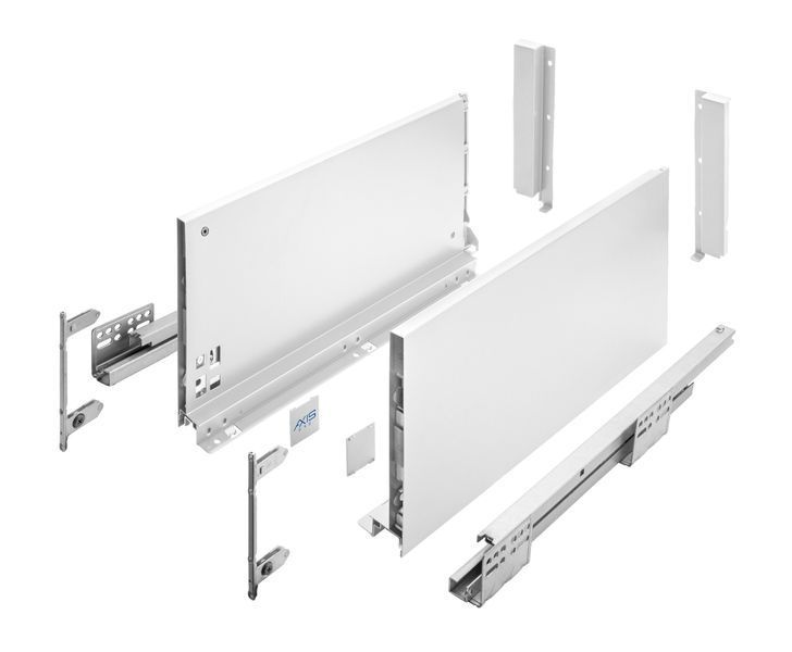 Висувна система AXIS PRO l-400 мм дуже високий H199 Білий PB-AXISPRO-KPL400D1 фото