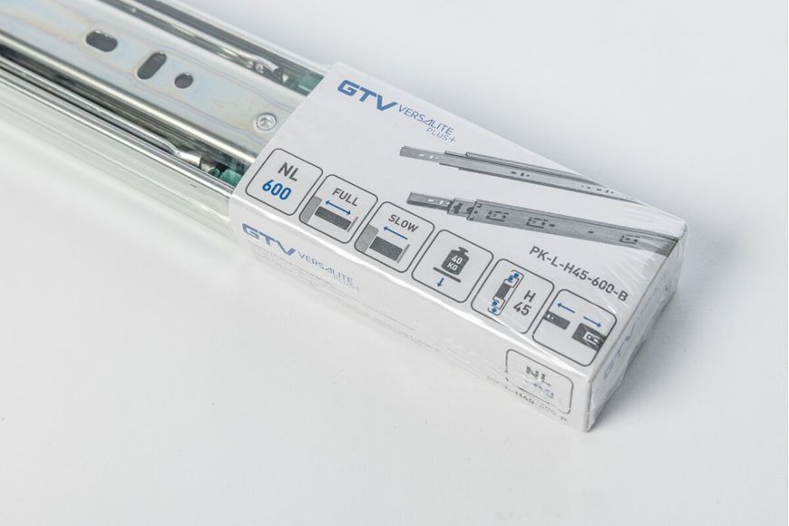 Напрямна кулькова GTV 300 VERSALITE PLUS + , 40 кг з дотягом (1,5 мм) PK-L-H45-600-B-20 фото