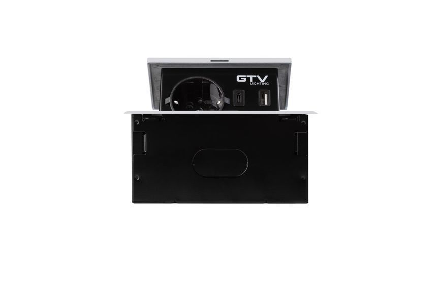 Блок розеток GTV AVARO 1 розетка SCHUKO USB A+C WC 5W провід 1,5м Білий NEW AE-PB1SAVA-10N фото