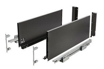 Висувна система AXIS PRO Push to open l-500 мм дуже високий H86 Чорний PB-AXISPRO-P2O-KPL400B фото