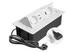 Блок розеток GTV MULTISOFT 2 розетки SCHUKO USB А+С + HDMI провід 1,5м з вилкою Білий AE-PBSURH2GS-10 фото 4