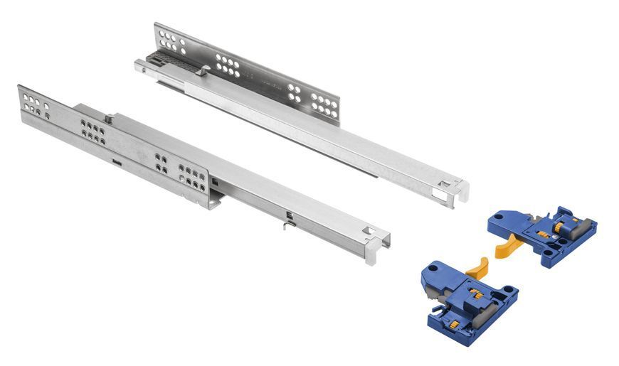 Напрямні MODERN SLIDE нижнього кріплення повного висуву L-450 (16-18 мм) 3D PB-3D0SHX18-500-H фото