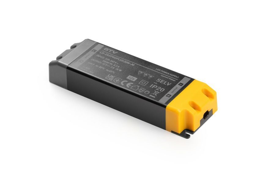 Блок живлення LED PRO+ 12V, 24 W, input 220-240 V, IP20, розмір 120х42х20 мм LD-ZASPROPLUS24W-30 фото