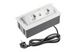 Блок розеток GTV SOFT 2 розетки SCHUKO USB А+С провід 1,5м з вилкою Білий NEW AE-PBSUC2GS-10N фото 1