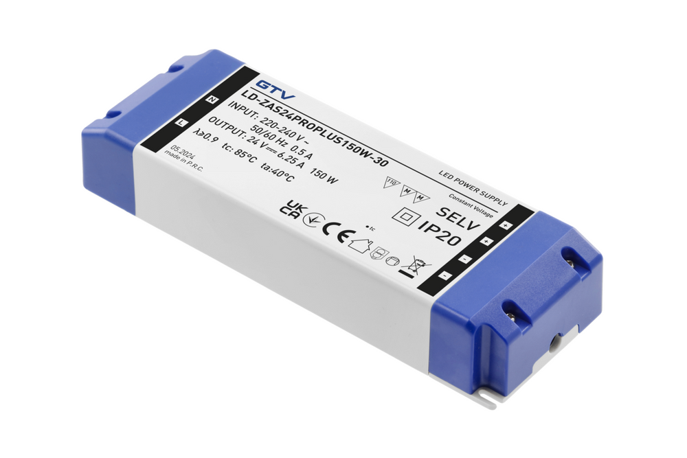 Блок живлення LED PRO+ 24V, 150W, input 220-240VAC, IP20, розм.205x71x35 mm LD-ZAS24PROPLUS150W-30 фото