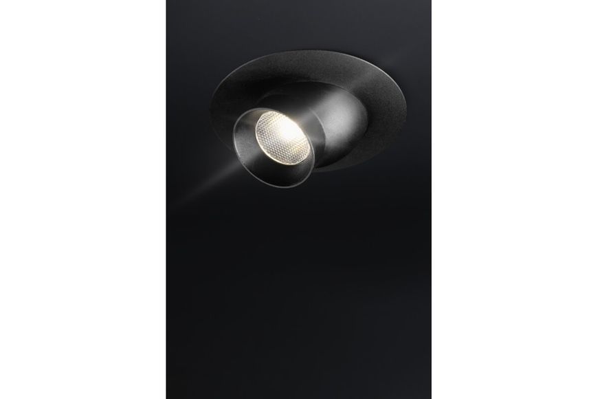 Світильник GTV POINT з регулюванням, 12V DC, 1.2W, 1x3030 LED, 3000K, чорний, кабель 1,5m LD-POWW-20 фото