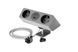 Блок розеток GTV Sofito, 2 x SCHUKO, USB A+C, кабель 1,5m, сірий AE-GMSOF2S2U-31 фото 1