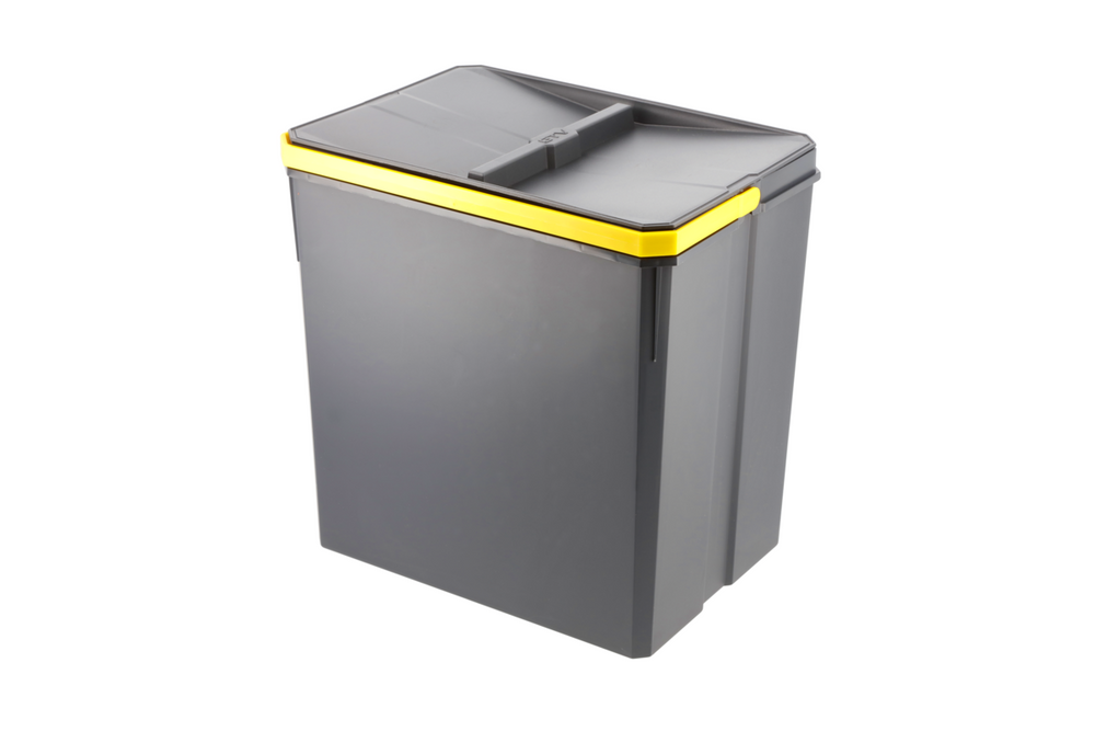 Відро для сміття AxiSpace Graphene 15 л - 10 кпл. (відро+кришка+ручка) PB-AS-W-15L фото