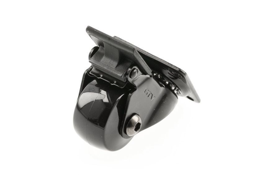 Меблевий ролик CALIBRO d35 40 кг Чорний + Хром KM-CALIBRO-35MM-ZH-20 фото