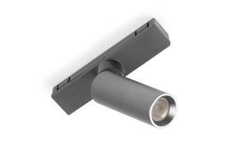 Система GTV TRACKO "A" Світильник трековий ROUND 1, DC 24 V, 1 W, IP20, 3000K Теплий, алюміній / PC, колір: антрацит LD-TRACR1WW-80 фото