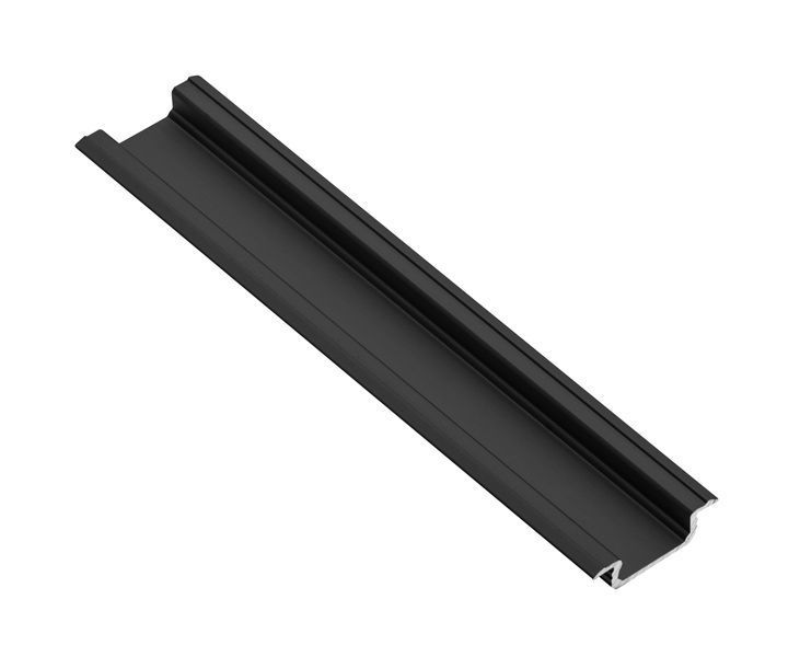 LED-профіль GTV врізний 3м Чорний матовий PA-GLAX3M-AL-20M фото