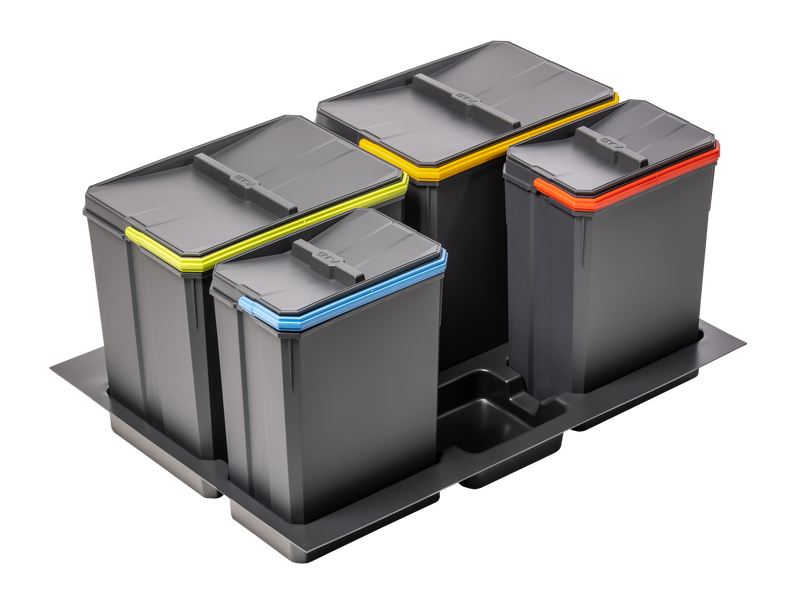 Сегрегатор AxiSpace 700 2х15л + 2х7л (глибина 450-500мм) PB-AS-700-2X15L-2X7L-45 фото