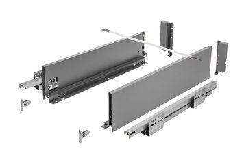Висувна система AXIS PRO Push to open l-550 мм середній H120 Графіт PB-AXISPRO-P2O-KPL500D фото