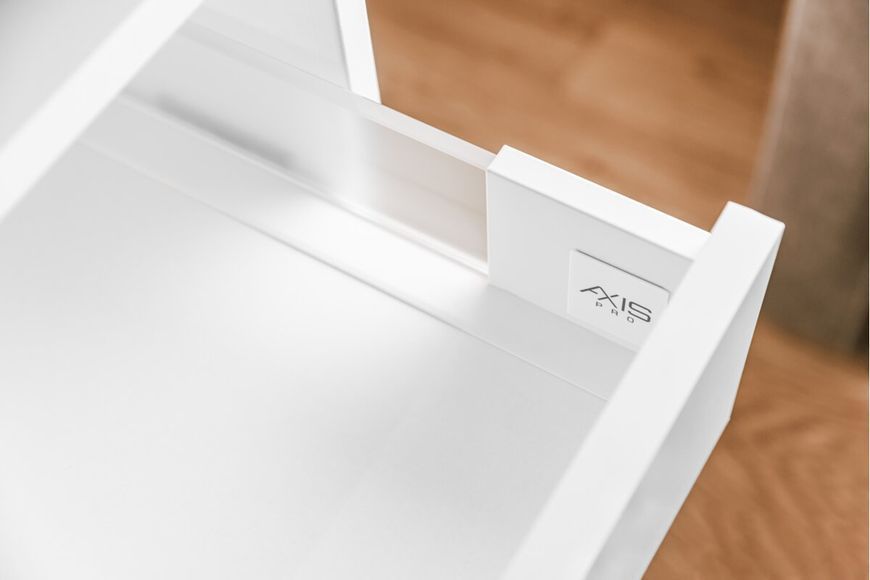 Висувна система AXIS PRO l-450 мм низький H84 зі скляними боковинами Білий PB-AXISPRO-GLASS-KPL450A2 фото