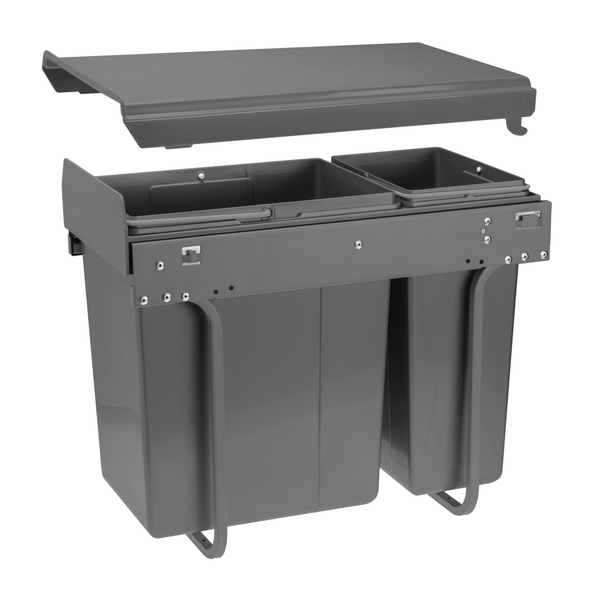 Сегрегатор GTV PRACTI ECO для шаф 300 мм 20 + 10л Графіт PB-45-002010-60A фото