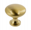 Ручка кнопка GTV TERNI d 30 мм Золота латунь