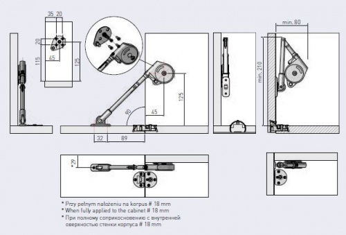 Завіс барний GTV для ліфта Modern Lift  NEW! Хром (PD-MD-ZB-01-KPL)_03