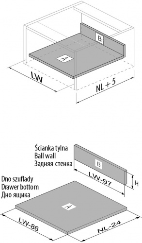 Висувна система MODERN BOX L-400 низький бiлий (PB-D-KPL400A1)_05