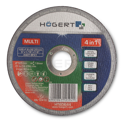 Диск обрізний HOGERT універсальний, по металу, по бетону, по кера (HT6D644)_01