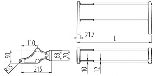 Полиця GTV для взуття 45-70 мм (PP-P04570-20)_02