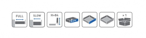 Висувна система LINOS BOX l-400 мм низький графіт (PB-LINOS-KPL400A)_02