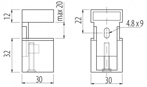 Полицетримач GTV GS02 хром (квадрат) (PP-00GS02-01)_02