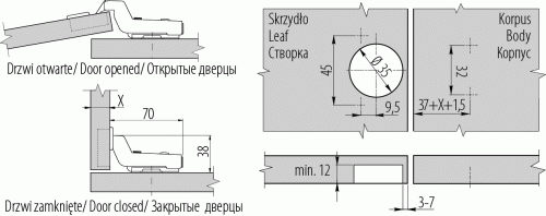 Завіс внутрішній GTV Clip без пружини (ZP-COCA7450-BE)_02