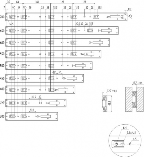 Направляюча кулькова GTV 300 PRESTIGE (1,2 мм) push to open (PK-P-H45-300-GX)_05