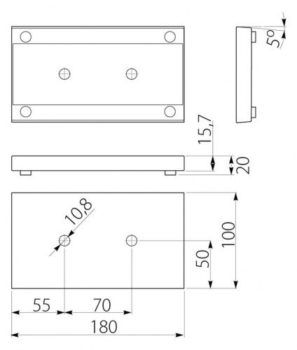 Ніжка GTV MODERN 926 хром (NM-MDN926-01)_02